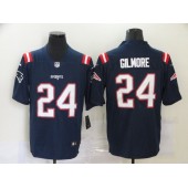 New England Patriots #24 Stephon Gilmore Navy New Vapor Untouchable Limited Jersey