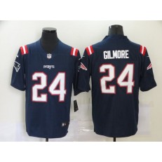 New England Patriots #24 Stephon Gilmore Navy New Vapor Untouchable Limited Jersey
