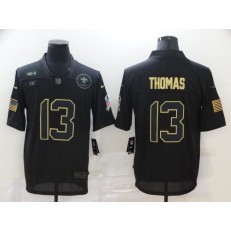 New Orleans Saints #13 Michael Thomas Black 2020 Salute To Service Limited Jersey