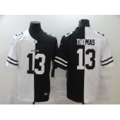 New Orleans Saints #13 Michael Thomas Black And White Split Vapor Untouchable Limited Jersey