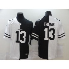 New Orleans Saints #13 Michael Thomas Black And White Split Vapor Untouchable Limited Jersey