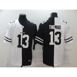 New Orleans Saints #13 Michael Thomas Black And White Split Vapor Untouchable Limited Jersey