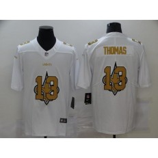 New Orleans Saints #13 Michael Thomas White Shadow Logo Limited Jersey