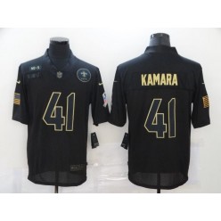 New Orleans Saints #41 Alvin Kamara Black 2020 Salute To Service Limited Jersey