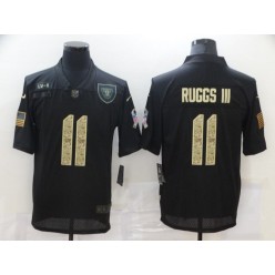 Oakland Raiders #11 Henry Ruggs III Black Camo 2020 Salute To Service Limited Jersey