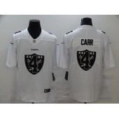 Oakland Raiders #4 Derek Carr White Shadow Logo Limited Jersey