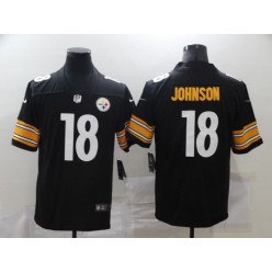 Pittsburgh Steelers #18 Diontae Johnson Black Vapor Untouchable Limited Jersey