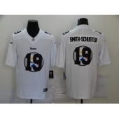 Pittsburgh Steelers #19 JuJu-Smith Schuster White Shadow Logo Limited Jersey