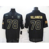 Pittsburgh Steelers #78 Alejandro Villanueva Black 2020 Salute To Service Limited Jersey