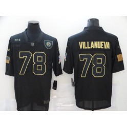 Pittsburgh Steelers #78 Alejandro Villanueva Black 2020 Salute To Service Limited Jersey