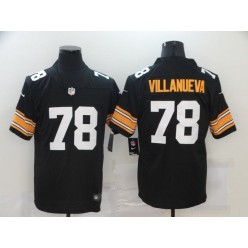 Pittsburgh Steelers #78 Alejandro Villanueva Black Alternate Vapor Untouchable Limited Jersey