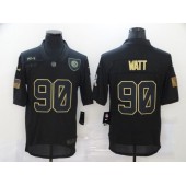 Pittsburgh Steelers #90 T.J. Watt Black 2020 Salute To Service Limited Jersey