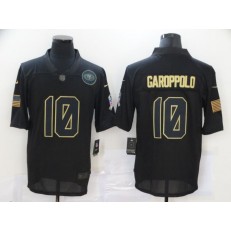 San Francisco 49ers #10 Jimmy Garoppolo Black 2020 Salute To Service Limited Jersey