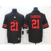 San Francisco 49ers #21 Deion Sanders Black Vapor Untouchable Limited Jersey
