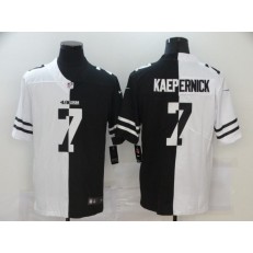 San Francisco 49ers #7 Colin Kaepernick Black And White Split Vapor Untouchable Limited Jersey
