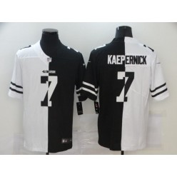 San Francisco 49ers #7 Colin Kaepernick Black And White Split Vapor Untouchable Limited Jersey