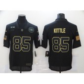 San Francisco 49ers #85 George Kittle Black 2020 Salute To Service Limited Jersey