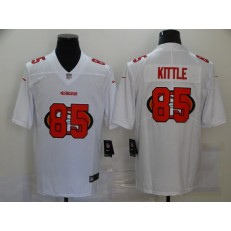 San Francisco 49ers #85 George Kittle White Shadow Logo Limited Jersey