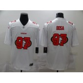 San Francisco 49ers #97 Nick Bosa White Shadow Logo Limited Jersey