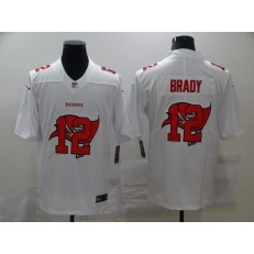 Tampa Bay Buccaneers #12 Tom Brady White Shadow Logo Limited Jersey