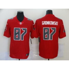 Tampa Bay Buccaneers #87 Rob Gronkowski Red Color Rush Limited Jersey