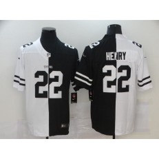 Tennessee Titans #22 Derrick Henry Black And White Split Vapor Untouchable Limited Jersey