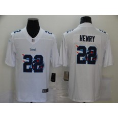 Tennessee Titans #22 Derrick Henry White Shadow Logo Limited Jersey