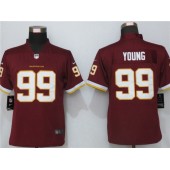 Washington Football Team #99 Chase Young Red Women Vapor Untouchable Limited Jersey