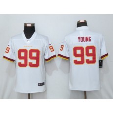 Washington Football Team #99 Chase Young White Women Vapor Untouchable Limited Jersey