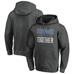 Indianapolis Colts Heather Charcoal Stronger Together Pullover Hoodies