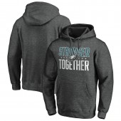 Philadelphia Eagles Heather Charcoal Stronger Together Pullover Hoodie.webp