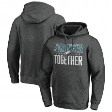 Philadelphia Eagles Heather Charcoal Stronger Together Pullover Hoodie.webp