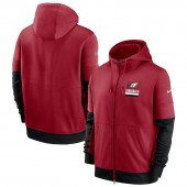 Arizona Cardinals Nike Cardinal Sideline Impact Lockup Performance Full-Zip Hoodie
