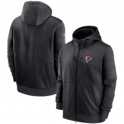 Atlanta Falcons Nike Black Sideline Impact Lockup Performance Full-Zip Hoodie