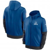 Indianapolis Colts Nike Royal Sideline Impact Lockup Performance Full-Zip Hoodie