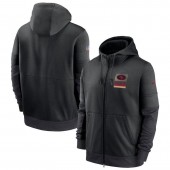 San Francisco 49ers Nike Black Sideline Impact Lockup Performance Full-Zip Hoodie