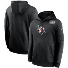 Nike Arizona Cardinals Black Crucial Catch Sideline Performance Pullover Hoodie