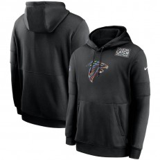 Nike Atlanta Falcons Black Crucial Catch Sideline Performance Pullover Hoodie