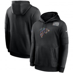 Nike Atlanta Falcons Black Crucial Catch Sideline Performance Pullover Hoodie