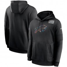 Nike Buffalo Bills Black Crucial Catch Sideline Performance Pullover Hoodie