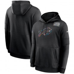 Nike Buffalo Bills Black Crucial Catch Sideline Performance Pullover Hoodie