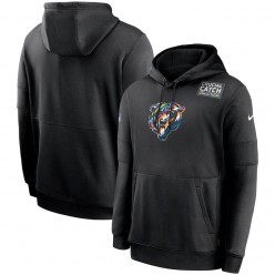 Nike Chicago Bears Black Crucial Catch Sideline Performance Pullover Hoodie