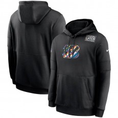 Nike Cincinnati Bengals Black Crucial Catch Sideline Performance Pullover Hoodie