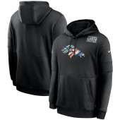 Nike Denver Broncos Black Crucial Catch Sideline Performance Pullover Hoodie