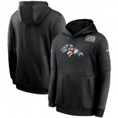 Nike Denver Broncos Black Crucial Catch Sideline Performance Pullover Hoodie