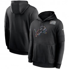 Nike Detroit Lions Black Crucial Catch Sideline Performance Pullover Hoodie