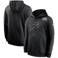 Nike Detroit Lions Black Crucial Catch Sideline Performance Pullover Hoodie