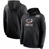 Nike Green Bay Packers Black Crucial Catch Sideline Performance Pullover Hoodie