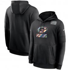 Nike Green Bay Packers Black Crucial Catch Sideline Performance Pullover Hoodie