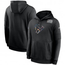Nike Houston Texans Black Crucial Catch Sideline Performance Pullover Hoodie